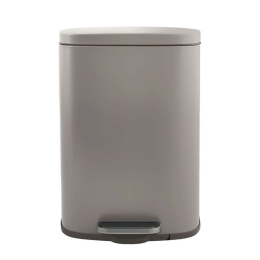 Κάδος Απορριμμάτων Akira 12Lt 05397.003 21,4x16,4x29,5cm Taupe Μέταλλο