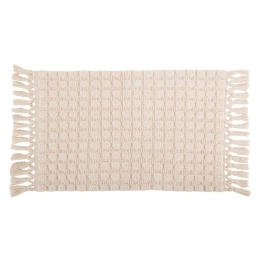 Ταπέτο Μπάνιου Nadia 05589.003 50x80cm Cream 50 X 80 100% Βαμβάκι