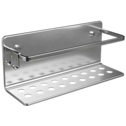 Θήκη Σφουγγαριού Επιτοίχια Moon 06682.001 30x10x12cm Silver Αλουμίνιο