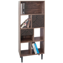 Βιβλιοθήκη Home 60x29.5x150cm Grey Oak 271-00-026
