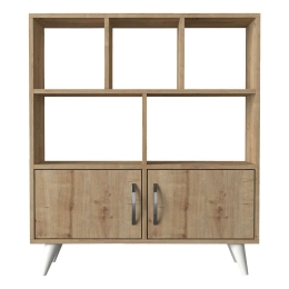 Βιβλιοθήκη-Ραφιέρα Orbit 90x22x105cm Sonoma 881-00-021 Μελαμίνη