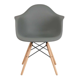 Καρέκλα Casual 65x64x79cm Grey Σετ 4τμχ Μέταλλο,Πλαστικό