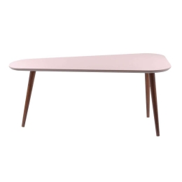 Τραπεζάκι Σαλονιού Atria 100x56,5x43cm Φ6 Beige 863-82-021 Mdf,Ξύλο