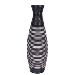 Βάζο Δαπέδου 373-91-939 80cm Grey PVC