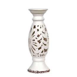 Κηροπήγιο 028-91-060 31cm 14148 Beige Κεραμικό