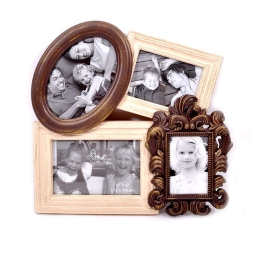 Κορνίζα 351-26-060 4 Θέσεων Beige-Brown Ξύλο