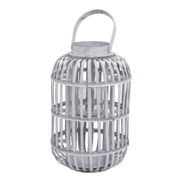 Φανάρι Bamboo Shaka 722-00-007 22x32 Grey Bamboo