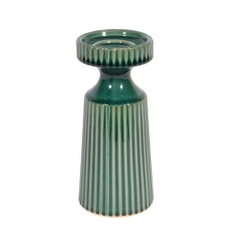 Κηροπήγιο 20cm Green 1-0033-91-013 Etiquette Κεραμικό
