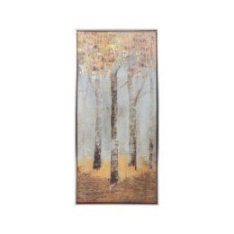Κάδρο Trees JC238-1 373-92-050 40x3x90cm Brown-Gold Κάθετοι Πλαστικό
