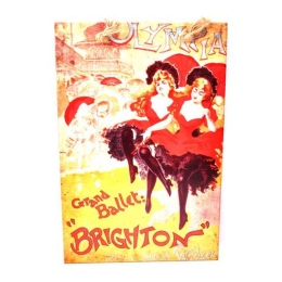 Κάδρο Grand Ballet 14Ν002Β-1 108-15-626 40X60cm Red Κάθετοι Ξύλο