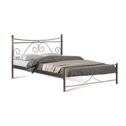 Κρεβάτι Erato 827-00-033 158x208x105cm Brown Διπλό Μέταλλο
