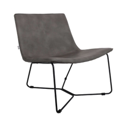 Πολυθρόνα Shadi 617-00-067 68x50x73cm Grey Μέταλλο,Τεχνόδερμα
