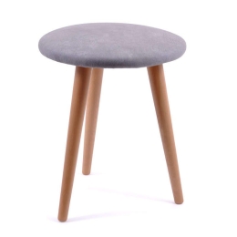 Σκαμπό Ruben 863-82-025 32x32x40cm Grey Σετ 2τμχ Mdf,Ξύλο