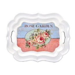 Δίσκος Πλαστικός Rose Garden 38Χ28Εκ Multi 104-16-007 Πλαστικό