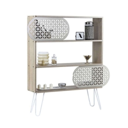 Βιβλιοθήκη-Ραφιέρα Elmira 891-221-009 117x25x94cm Oak-White