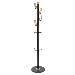 Καλόγερος Μεταλλικός 205-82-093 35x175cm Black Μέταλλο,Μάρμαρο