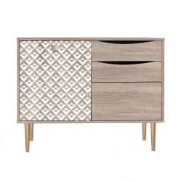 Μπουφές Home 271-121-030 90x39,5x75cm Sonoma-White