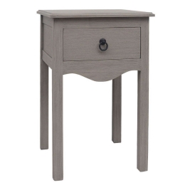 Τραπεζάκι Βοηθητικό Με Συρτάρι Classic 270-00-055 40x40x61cm Grey