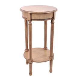 Τραπέζι Βοηθητικό Στρογγυλό 270-18-006 40x40x72cm Natural