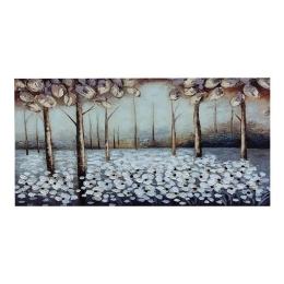 Πίνακας Καμβάς Trees With Flowers 148-221-101 120x2,3x60cm Multi Οριζόντιοι Καμβάς