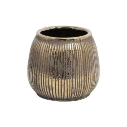 Βάζο Κεραμικό 0024-122-112 12,5cm Gold Κεραμικό