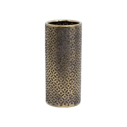 Βάζο Κεραμικό 0024-122-124 25cm Brown-Gold Κεραμικό