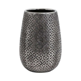 Βάζο Κεραμικό 0024-122-127 23,5cm Silver Κεραμικό