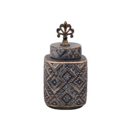 Βάζο Κεραμικό 08-122-193 14x14x28,5cm Grey-Bronze Κεραμικό
