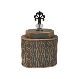 Βάζο Κεραμικό 373-221-702 20x12x31cm Bronze Κεραμικό