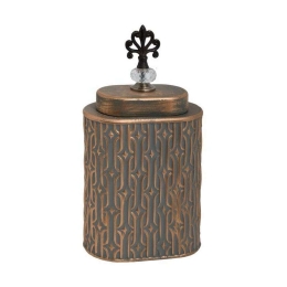 Βάζο Κεραμικό 373-221-703 20x12x39cm Bronze Κεραμικό
