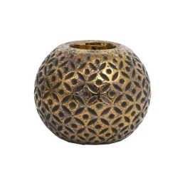 Κηροπήγιο Ρεσώ 0024-122-134 9cm Gold Κεραμικό