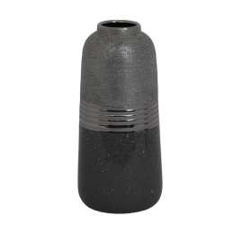 Βάζο Κεραμικό Marble 03-221-111 16,5x16,5x27,5 Grey-Silver Κεραμικό