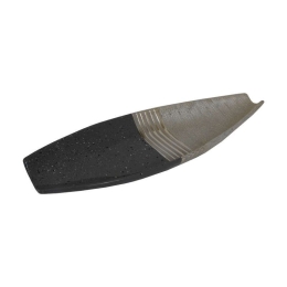 Διακοσμητική Πιατέλα Κεραμική Marble 03-221-105 44,5x15,6x6cm Grey-Gold Κεραμικό