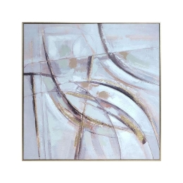 Πίνακας Καμβάς 108-122-013 82x4,5x82cm Multi Τετράγωνοι Καμβάς