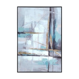 Πίνακας Καμβάς 108-122-016 62x4,5x92cm Multi Κάθετοι Καμβάς