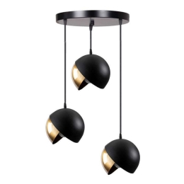 Φωτιστικό Οροφής 892-221-007 35X80cm 3xE27 Black-Gold