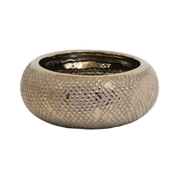Διακοσμητικό Μπωλ Dot 0024-122-144 7,5cm Gold Κεραμικό