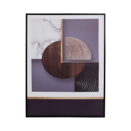 Κάδρο Circle 373-122-720 60x80cm Multi Κάθετοι Πλαστικό,Καμβάς
