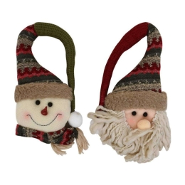 Χριστουγεννιάτικη Διακοσμητική Φιγούρα Santa&Snowman 372-99-178 16x7x33cm/16x7x40cm Multi