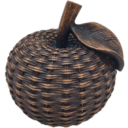 Διακοσμητικό Μήλο 279-121-067 10,5x10x12cm Brown Πολυρεσίνη