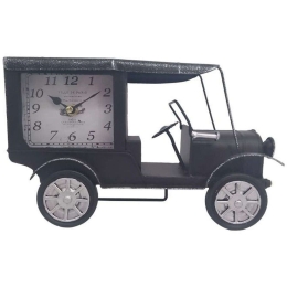 Ρολόι Επιτραπέζιο Truck 125-222-344 29,5x10,5x18cm Black Μέταλλο