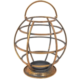 Φανάρι 373-92-014 26,5x38,5cm Gold Μέταλλο
