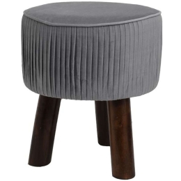 Σκαμπό 373-121-686 28x28x34cm Grey