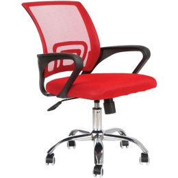 Καρέκλα Γραφείου 205-121-102 58x59x87/97cm Black-Red