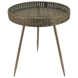 Τραπεζάκι Βοηθητικό 160-123-071 40,5x49,5cm Gold