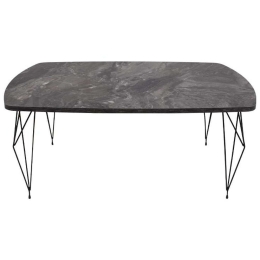 Τραπεζάκι Σαλονιού Diamond 835-222-182 100x66x42cm Grey