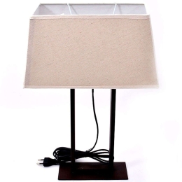 Φωτιστικό Επιτραπέζιο 244-15-039 30x15x43cm 1xΕ27 Beige-Brown