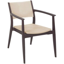 Πολυθρόνα Best 875-123-041 57,5x55x80cm Brown-Beige