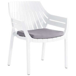 Πολυθρόνα Με Μαξιλάρι Elton 807-123-004 70x68x81,5cm White-Grey