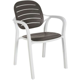 Πολυθρόνα Rusty 824-123-013 57,5x58x84cm Anthracite-White